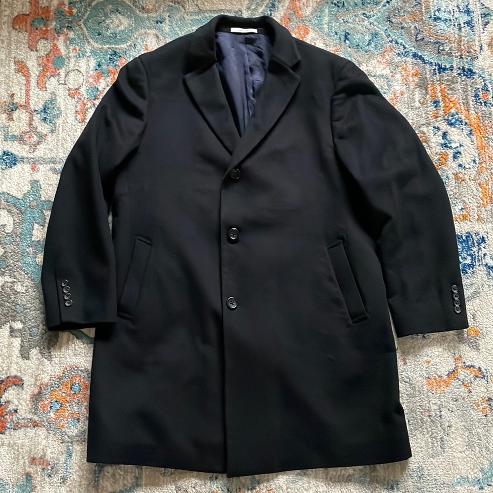 Nordstrom Menswear Wool Cashmere Blend Coat View 3